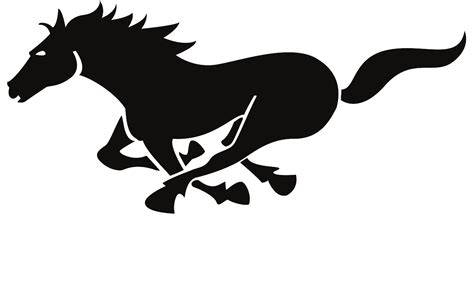 mustang horse silhouette svg